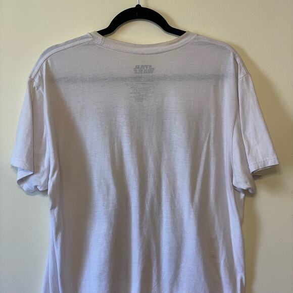 Star Wars L white cotton short sleeve t-shirt Princess Leia R2D2 A New Hope - Picture 6 of 7